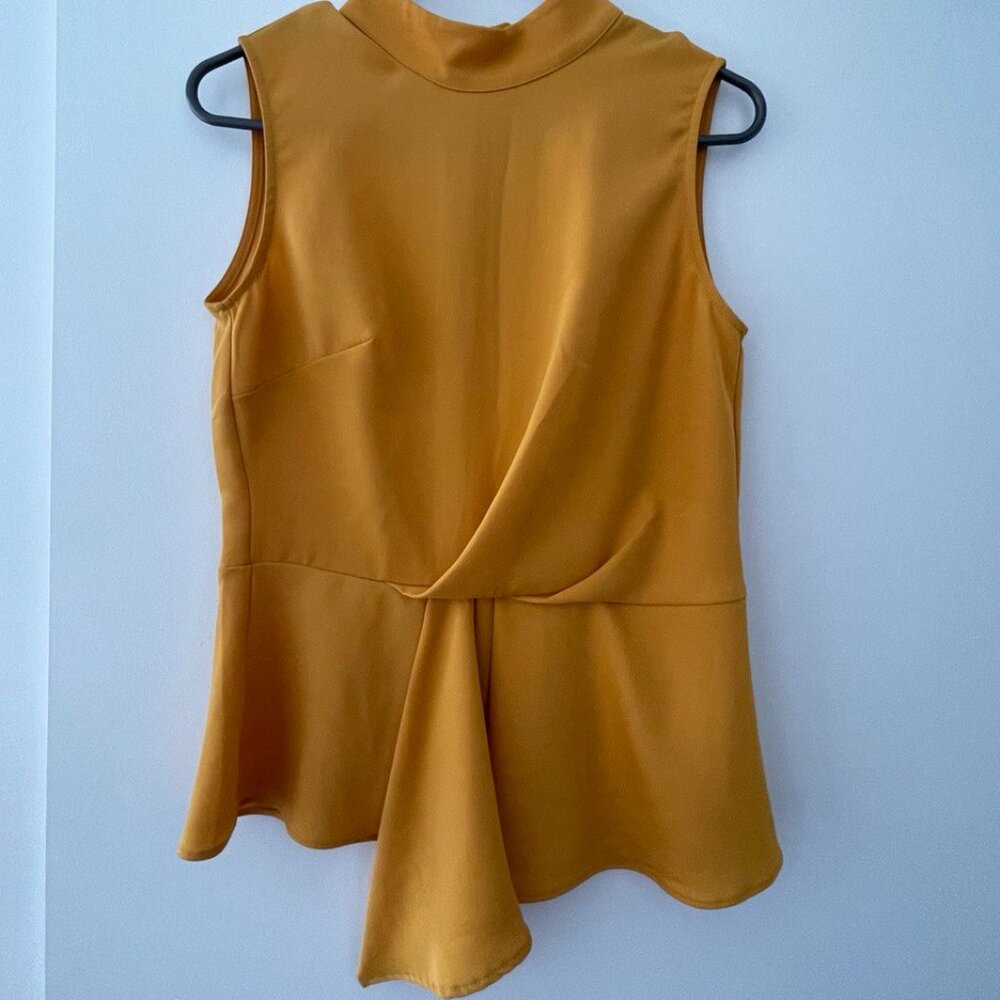 Stylish Mustard Yellow Sleeveless Top